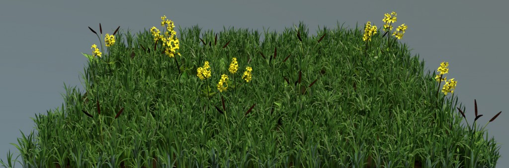 Grass and Assortment of Wild Flowers Particle Systems preview image 1